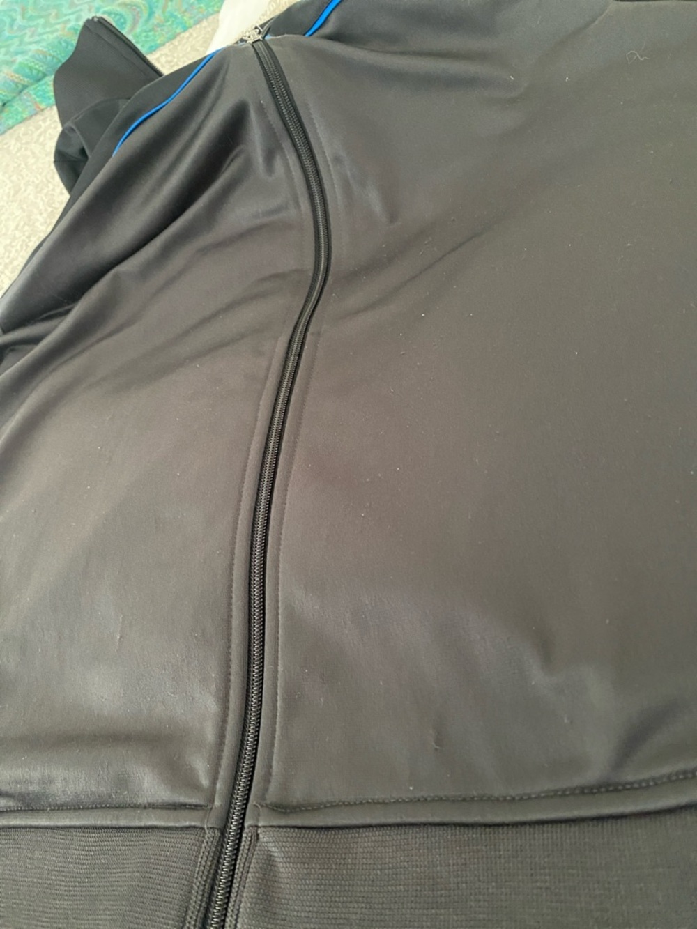 FILA VINTAGE  Black Track Jacket with Blue Trim ITALIA 🇮🇹 - Picture 15 of 16
